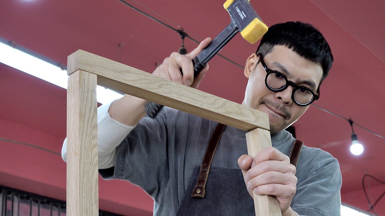 한국인 목수가 가장 기본적인 참나무 의자를 만드는 방법