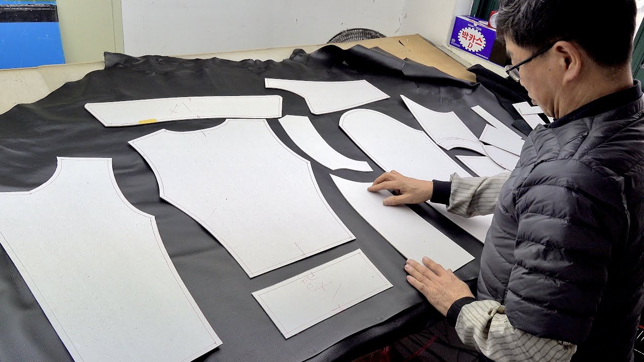 30년된 한국의 가죽 자켓 공장에서 라이더 자켓을 만드는 과정
